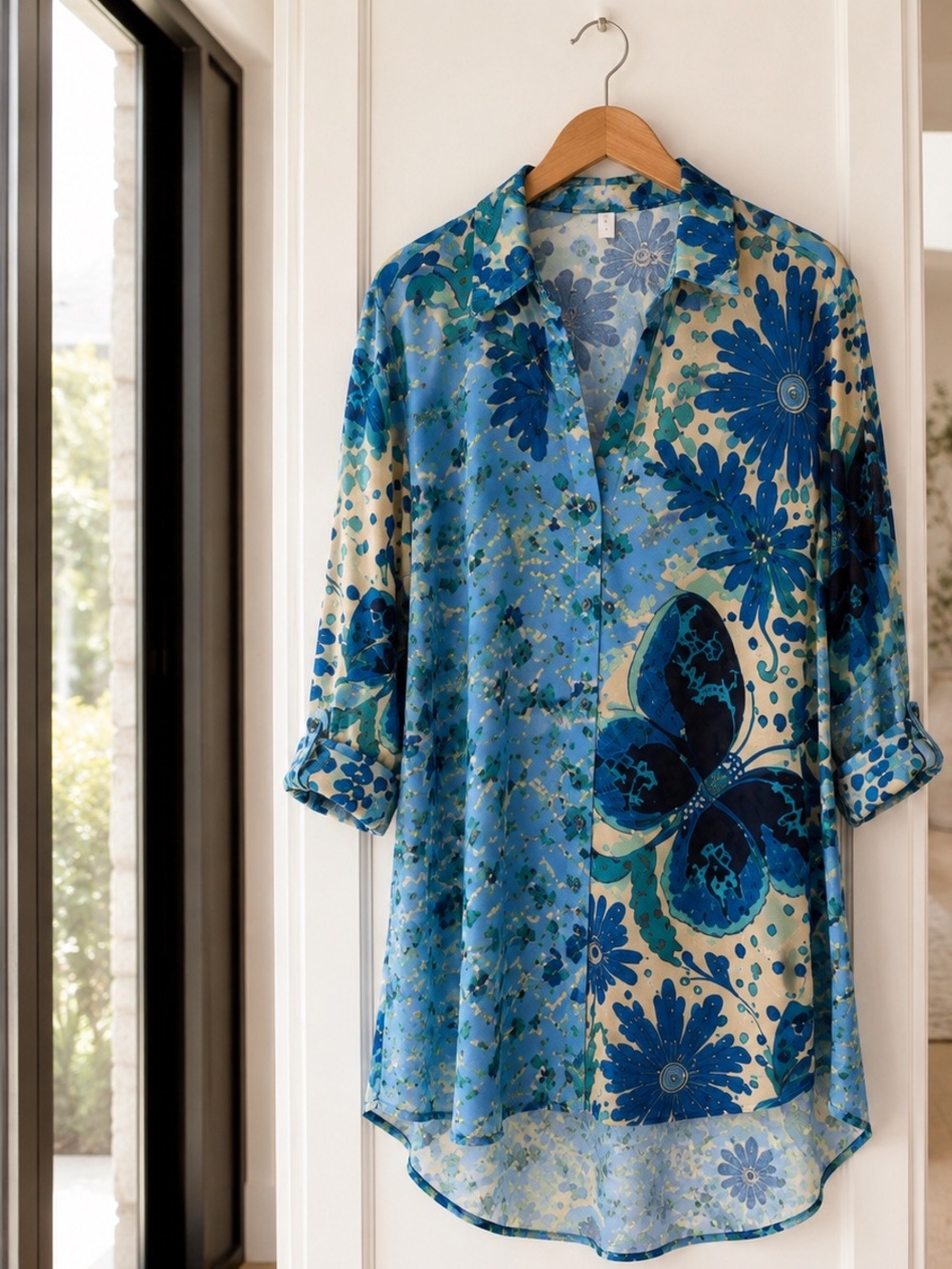 Free People Off The Vine Butterfly Print Tunic XS NWT Sold Out